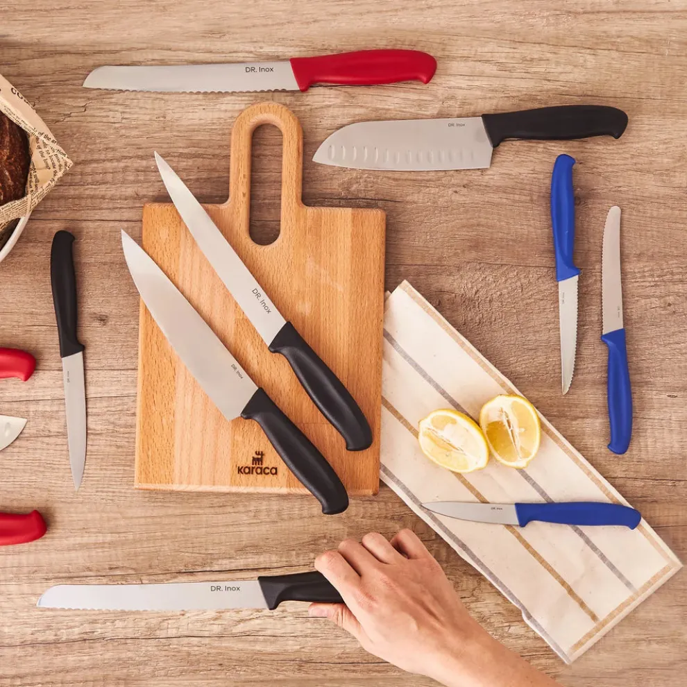 Dr. Inox Carving Knife, 20cm, Red