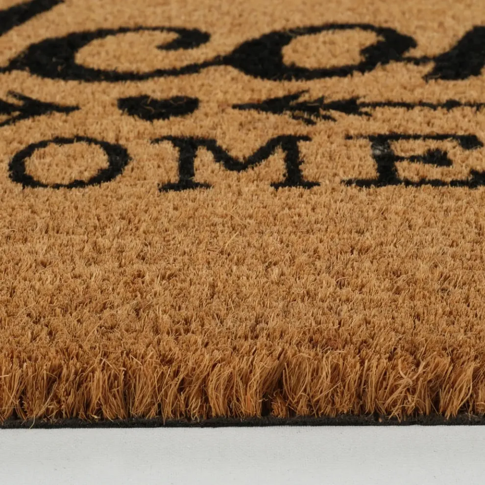 Kaşmir Rugs 7/24 Welcome Home Coco Door Mat, 45cmx75cm, Multi