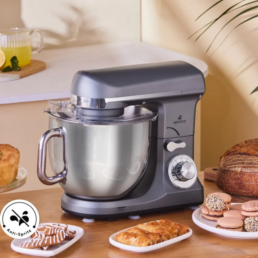 Karaca Blendburst Stand Mixer, 5.7L, 1400W, Grey