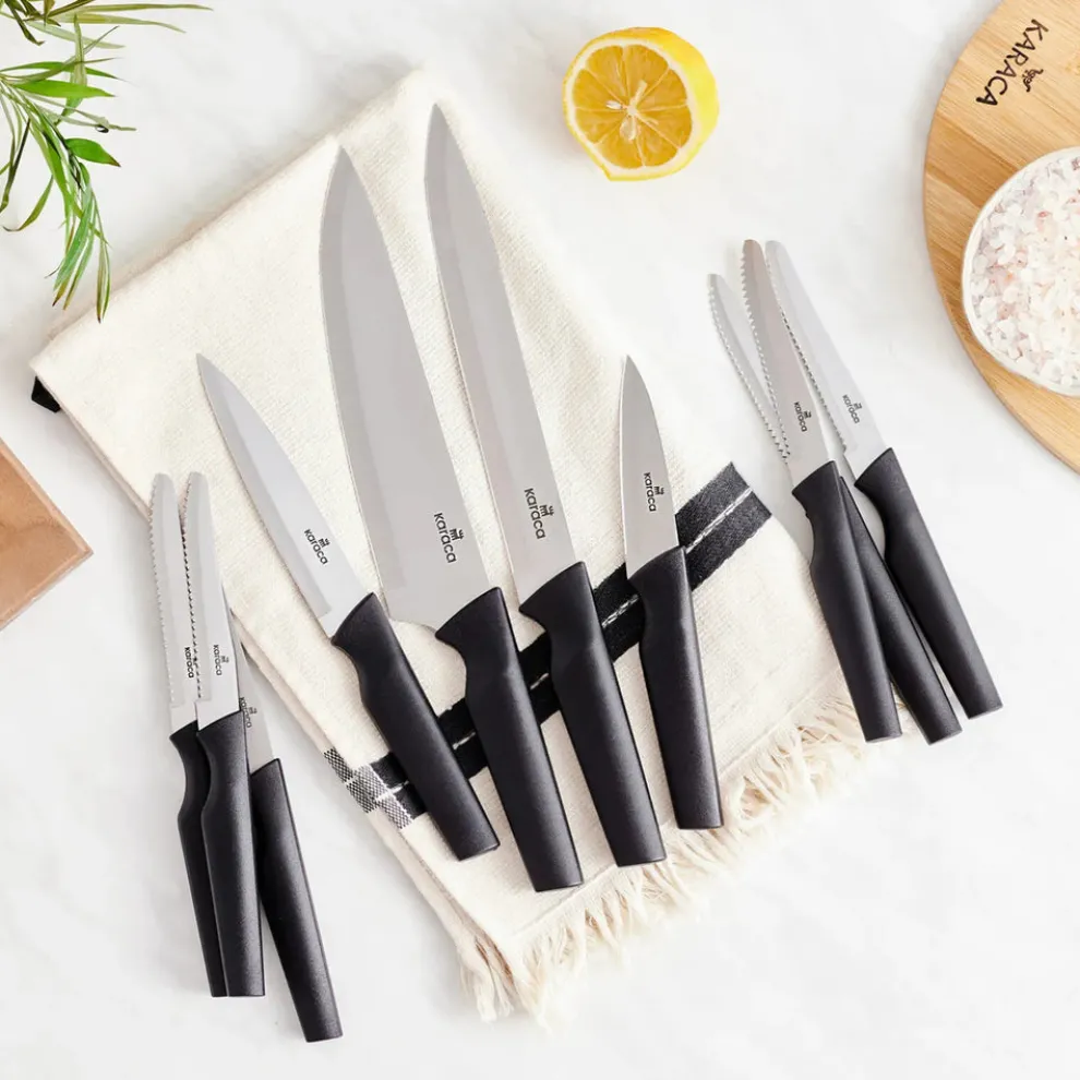 Karaca Bundle 10 Piece Knife Set, Black