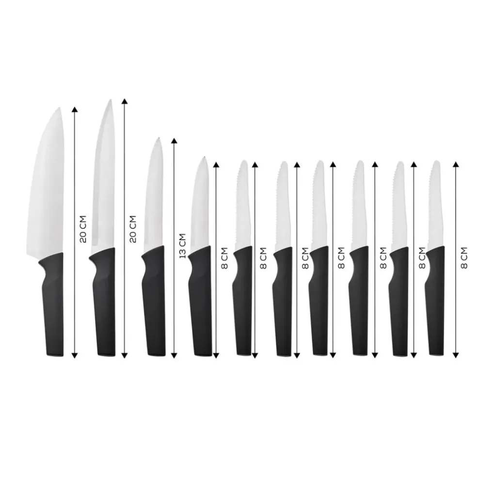 Karaca Bundle 10 Piece Knife Set, Black