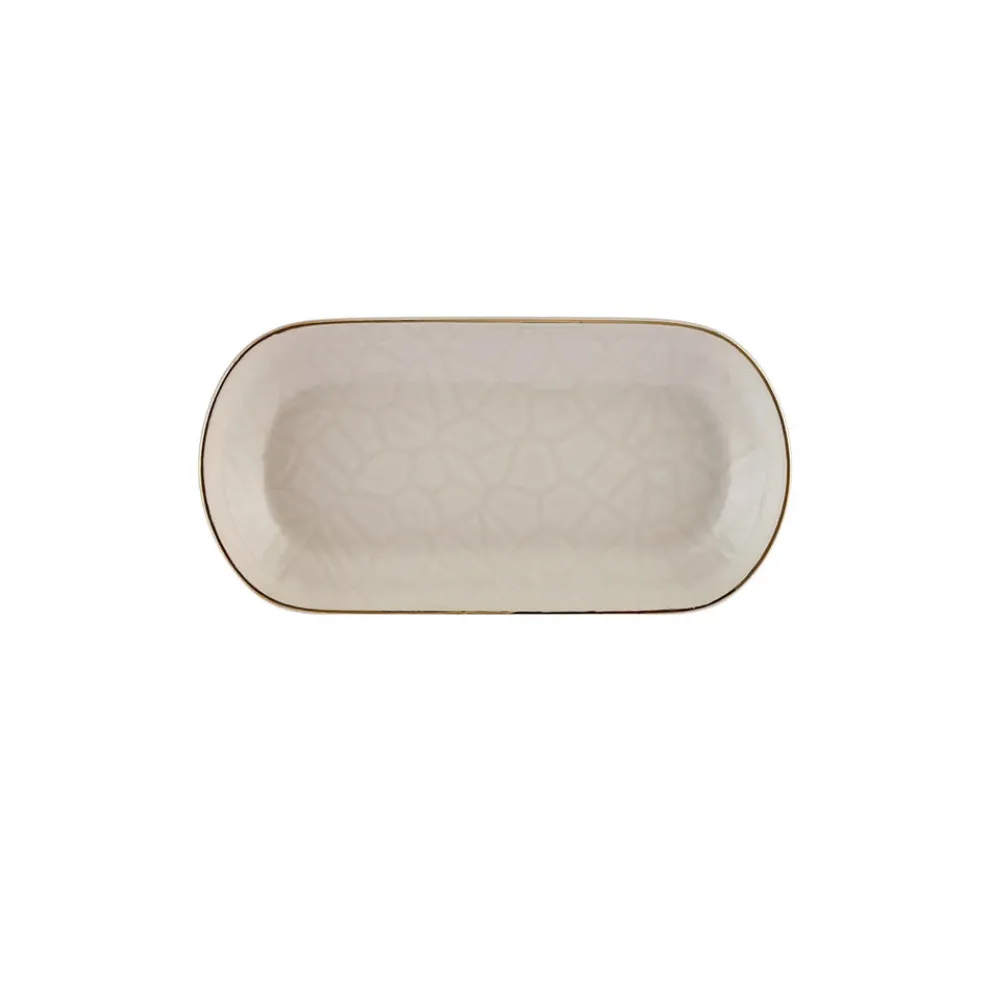 Karaca Calvin Ceramic Serving Platter, 19cm, Multi