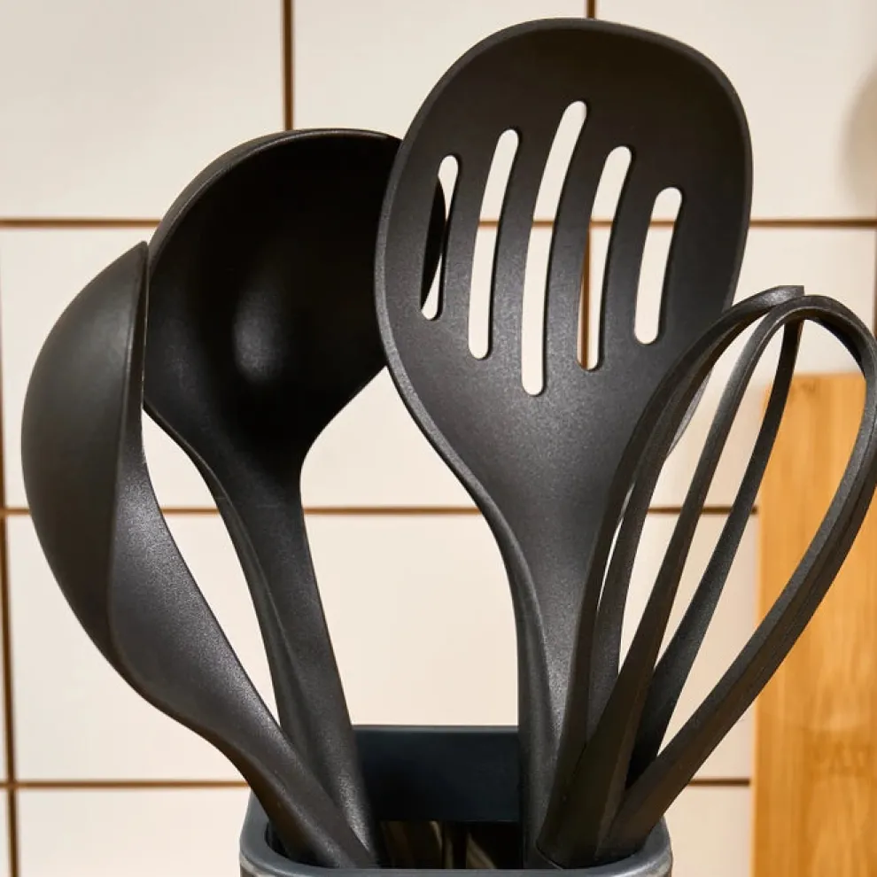 Karaca Elegant Luna 5-Piece Kitchen Utensil Set, Inox