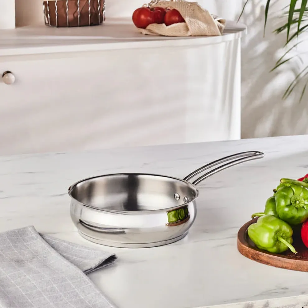 Karaca Emirgan Stainless Frying Pan, 20cm, Silver