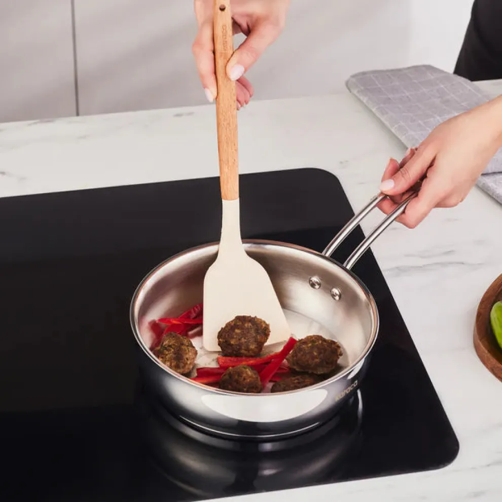 Karaca Emirgan Stainless Frying Pan, 20cm, Silver