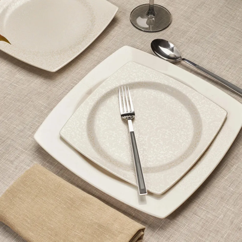 Karaca Flava 24-Piece Porcelain Dinner Set for 6 People, Multi