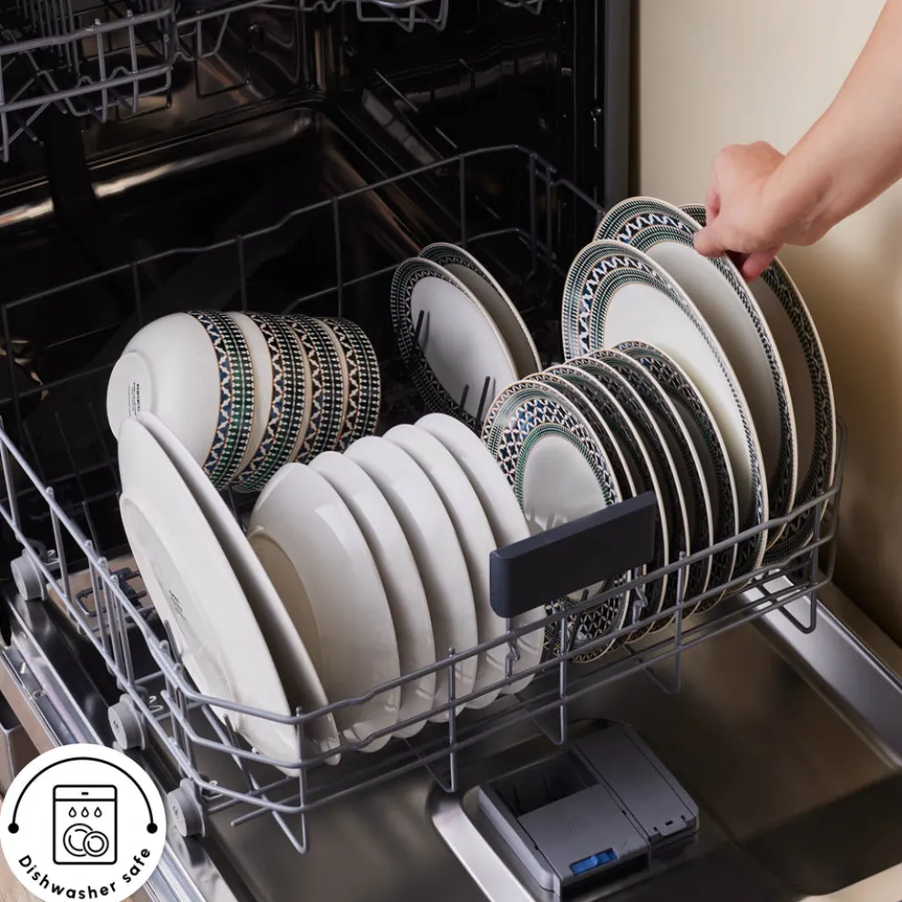 Karaca Forever Bone China New Cordoba 53-Piece Dinner Set for 12 People, Multi