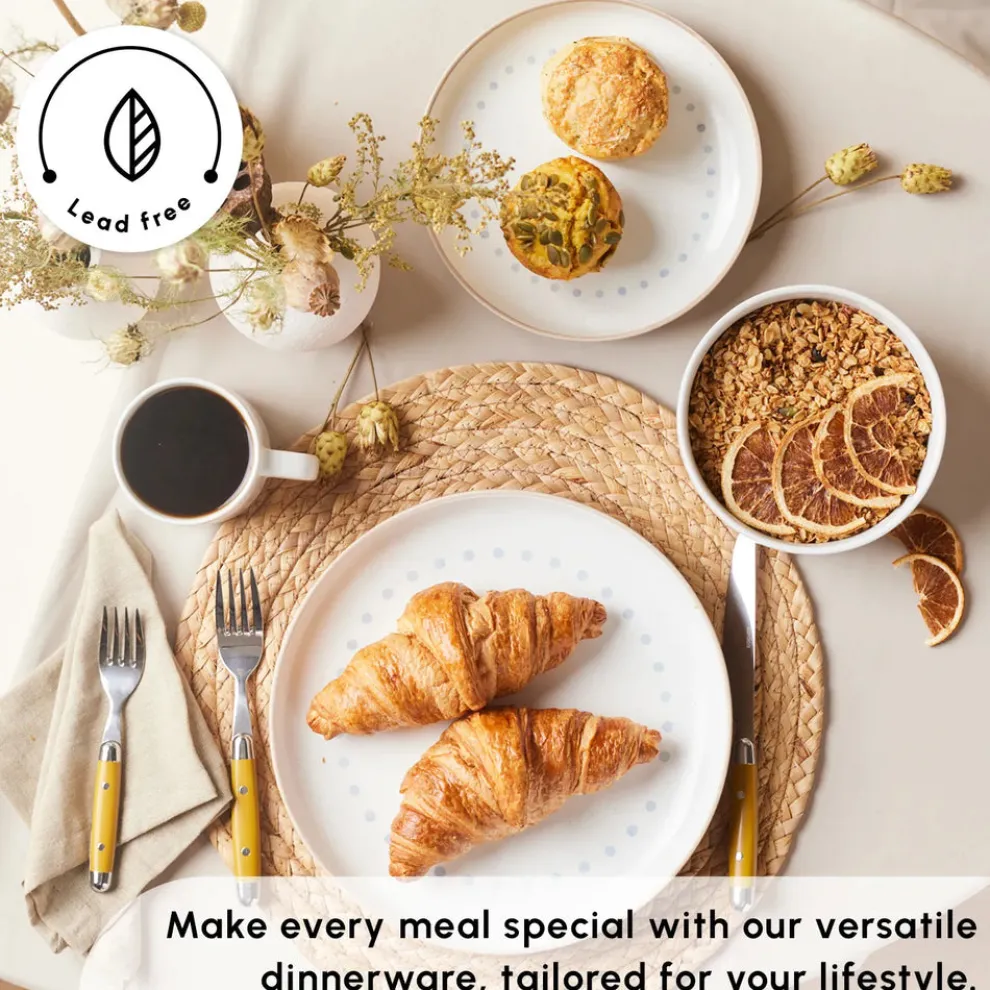 Karaca Haag 16-Piece Stoneware Dinner Set for 4 People, Multi