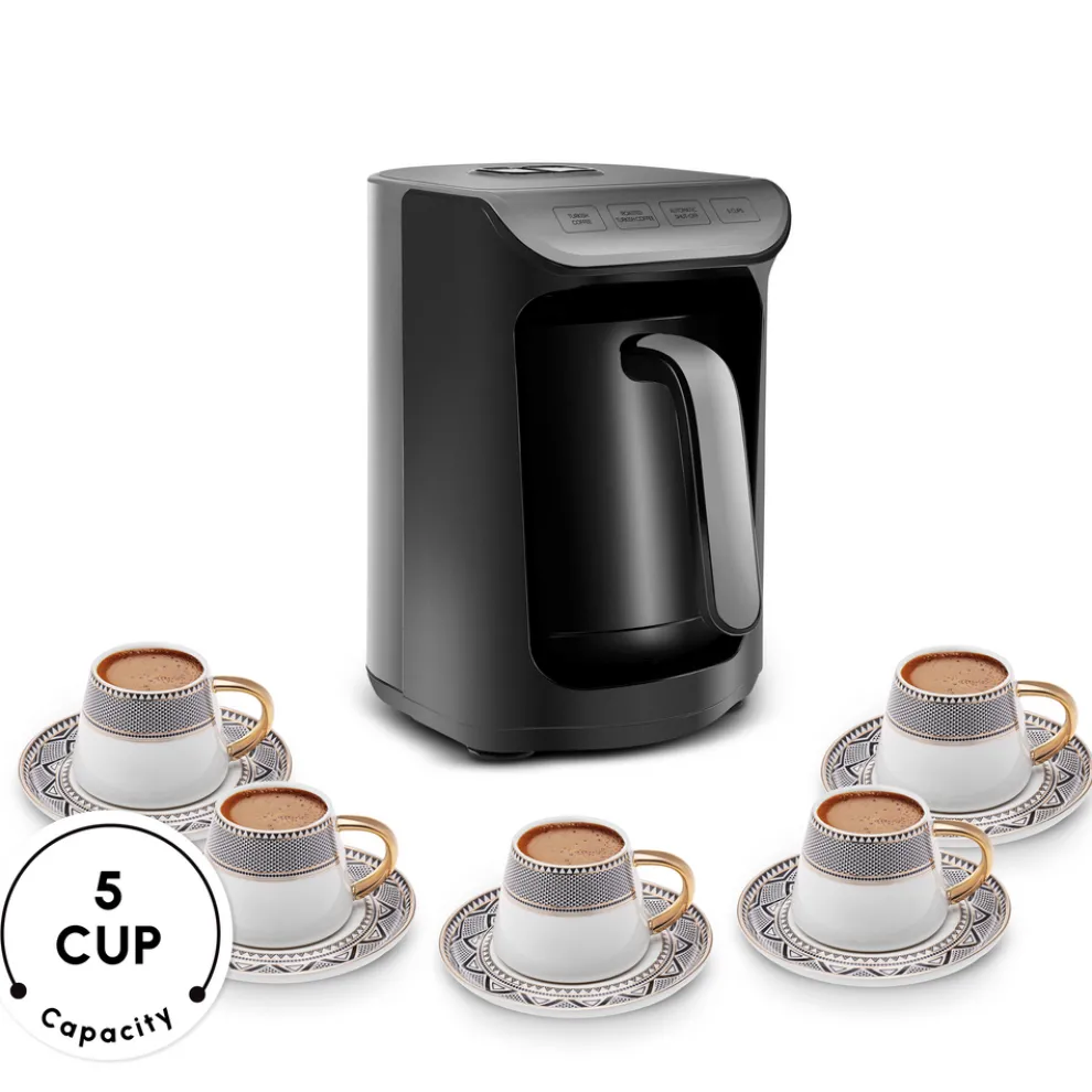 Karaca Hatır Köz Milky Turkish Coffee Maker, 535W, Galaxy Grey