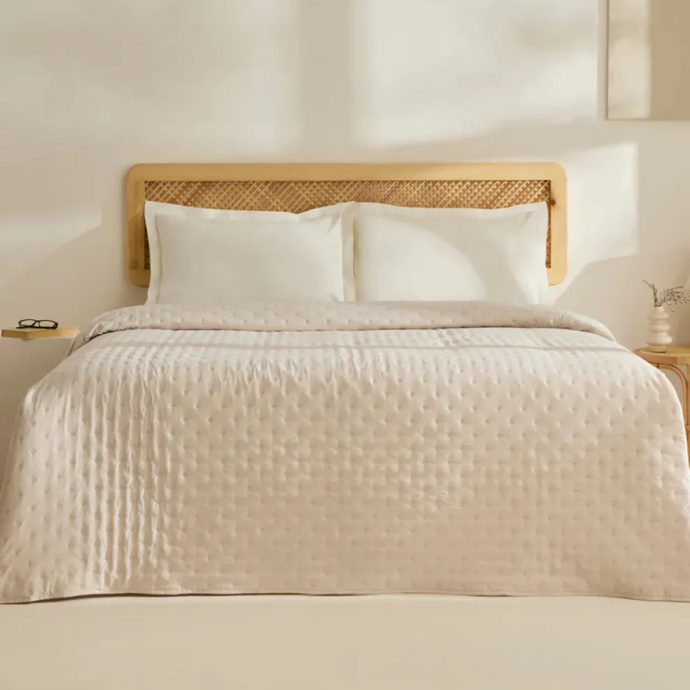 Karaca Home Breezy Bedspread, Double, Beige