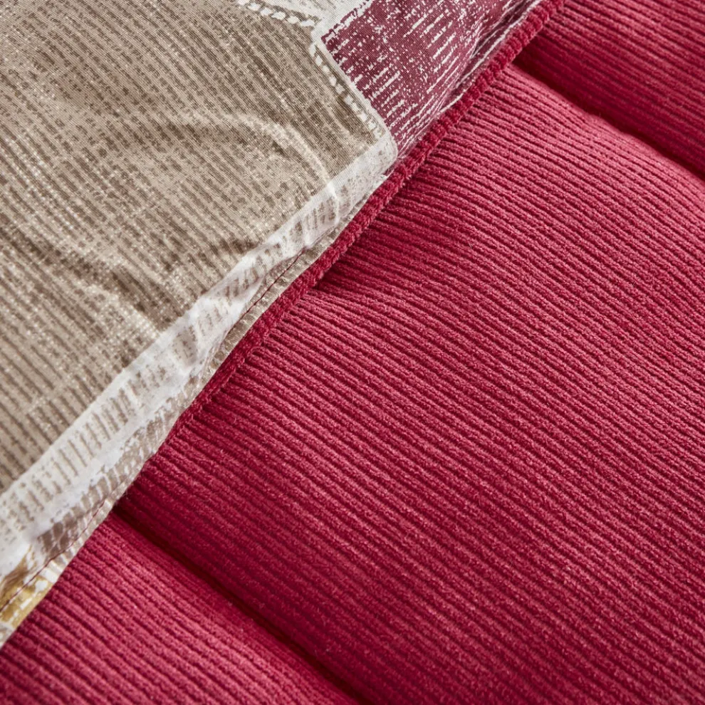 Karaca Home Lydia Bedding Set, Double, Burgundy