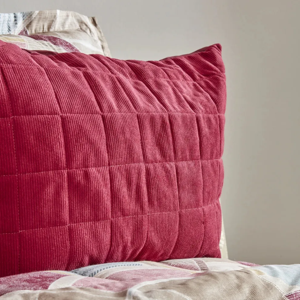 Karaca Home Lydia Bedding Set, Double, Burgundy