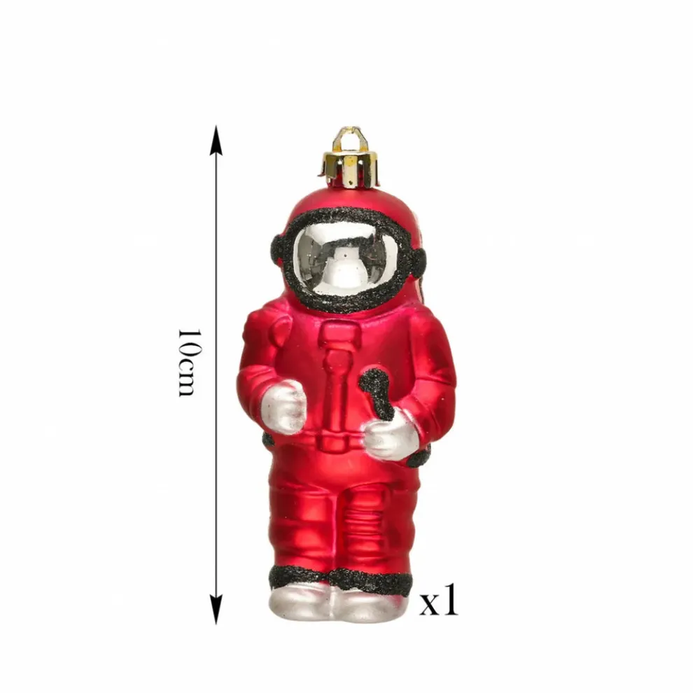 Karaca Home New Year Christmas Astronaut Tree Decoration, 10cm, Multi