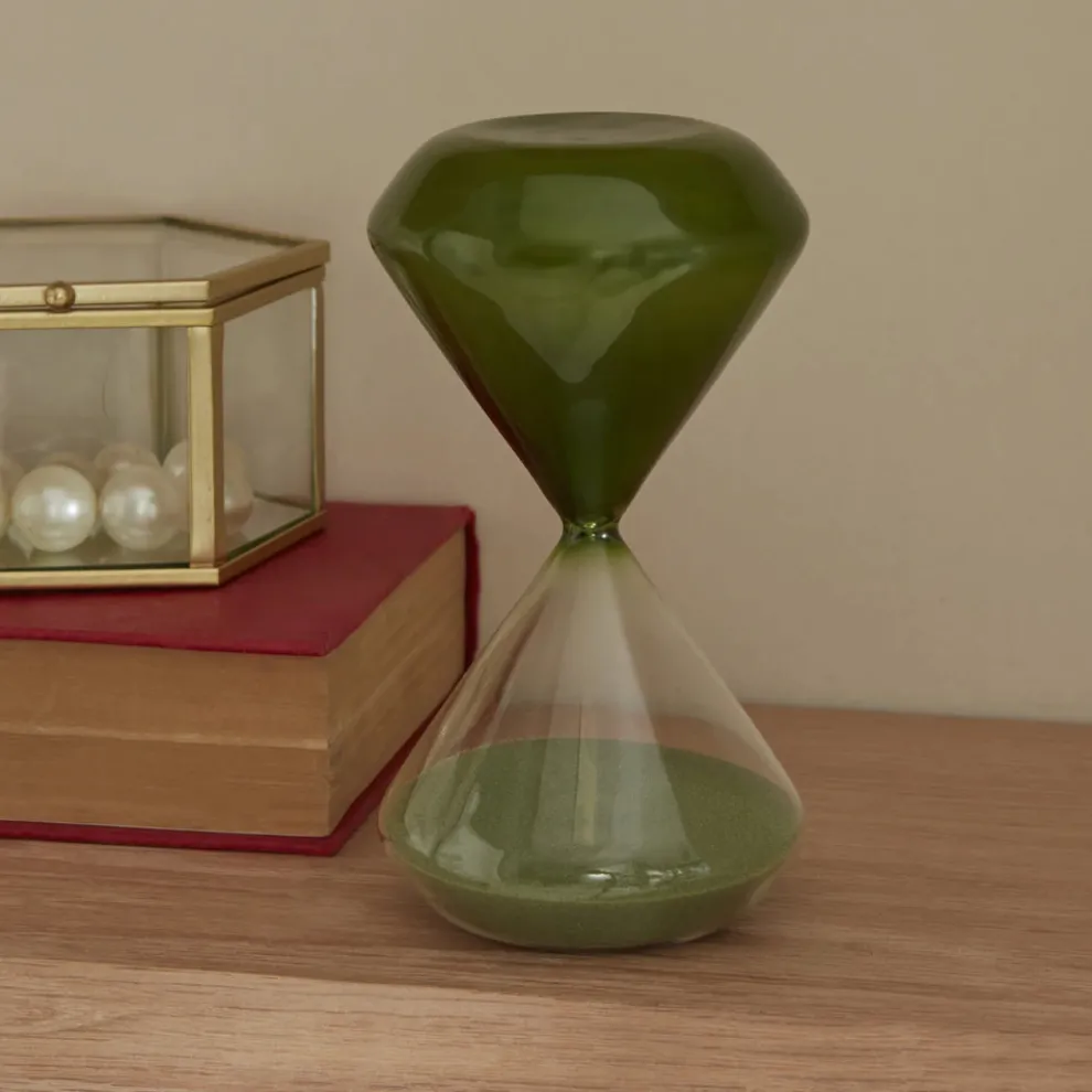 Karaca Home Trigon 15 Min. Hourglass, 8x15cm, Green