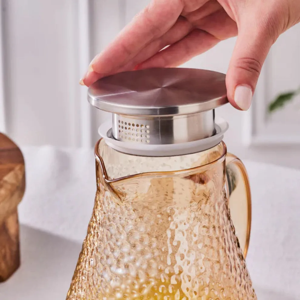 Karaca Luminous 7-Piece Tumbler Glass Set, Amber