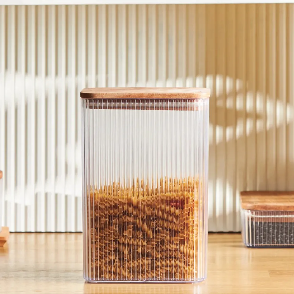 Karaca Massimo Storage Container, 2L, Transparent Brown