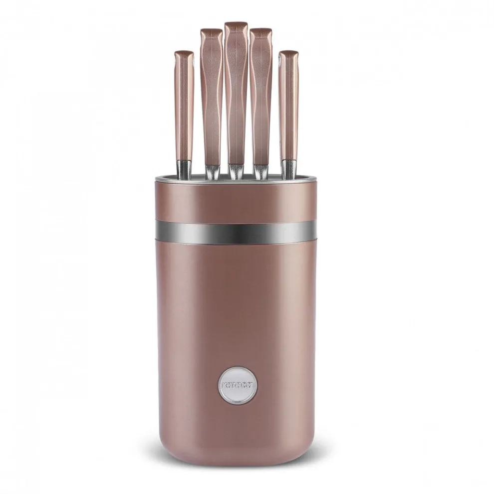Karaca Mastermaid 6-Piece Knife Set, Rose Gold