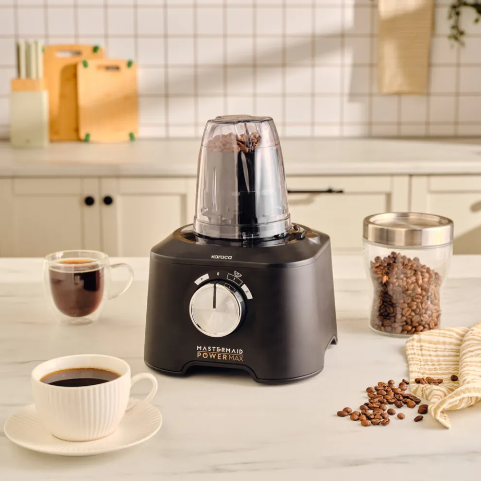 Karaca Mastermaid Power Multifunctional 11 in 1 Food Processor Set, 2500W, Black Silver
