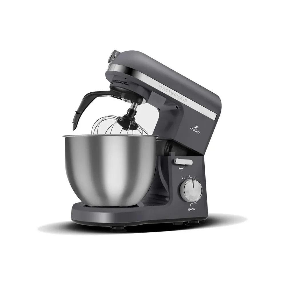 Karaca Mastermaid Chef Pro Zero Side Tech Stand Mixer, 5L, 1500W, Space Grey