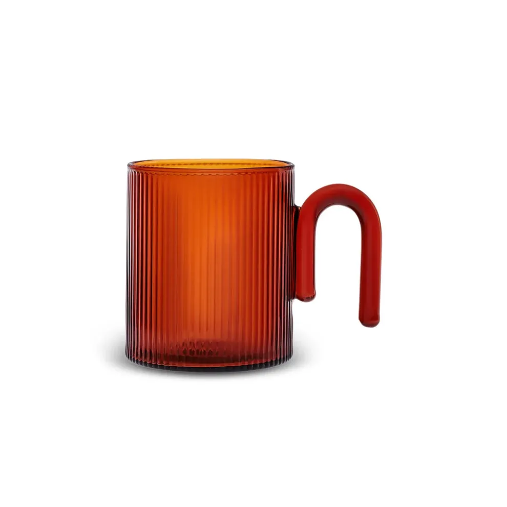 Karaca Miracle Glass Mug, 320ml, Brown