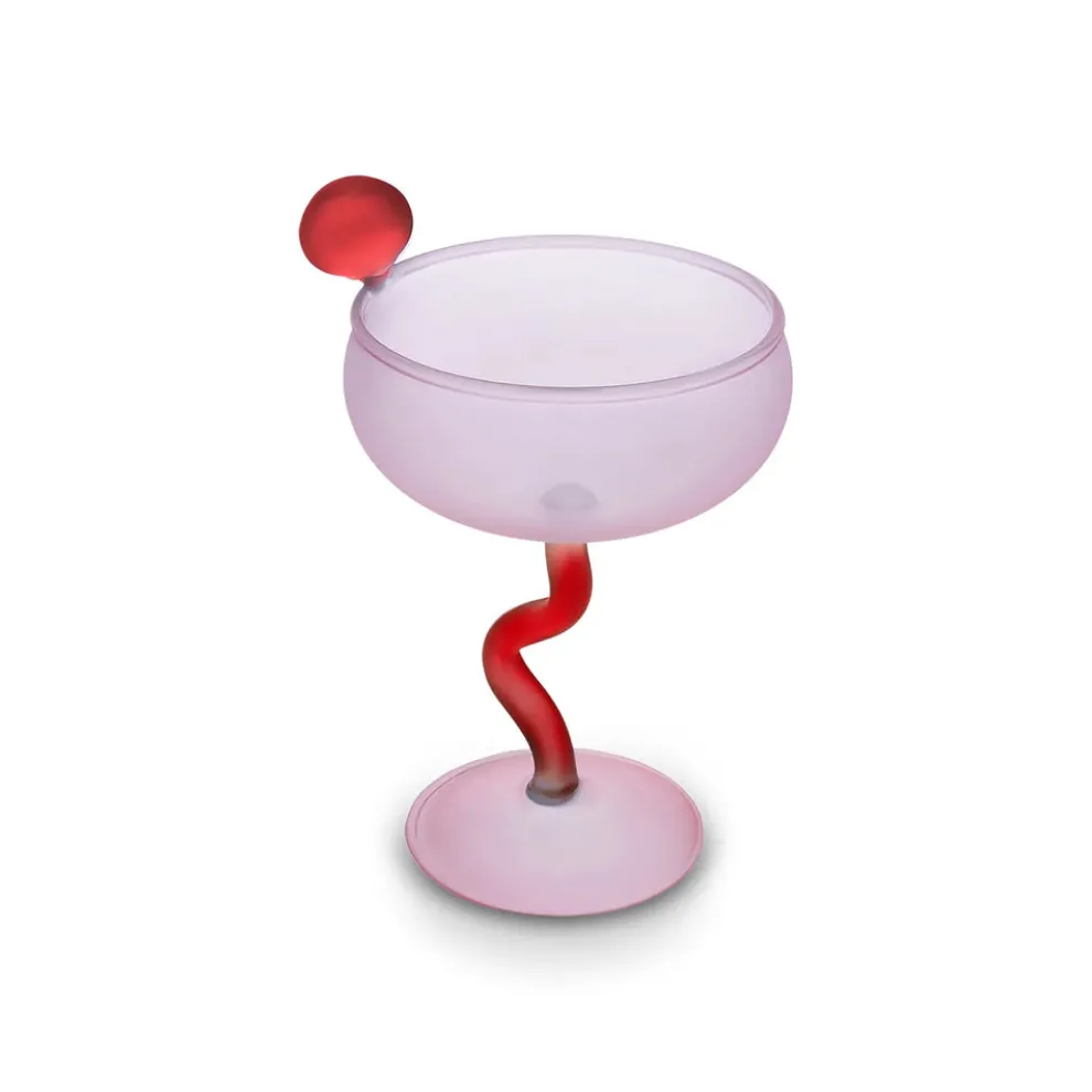 Karaca Miracle Martini Cocktail Glass, 250ml, Pink