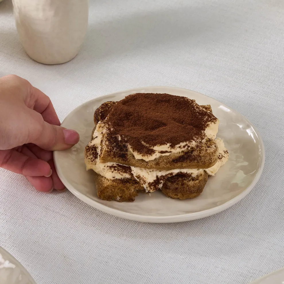 Karaca Nebula Stoneware Side Plate, 15,5cm, Beige