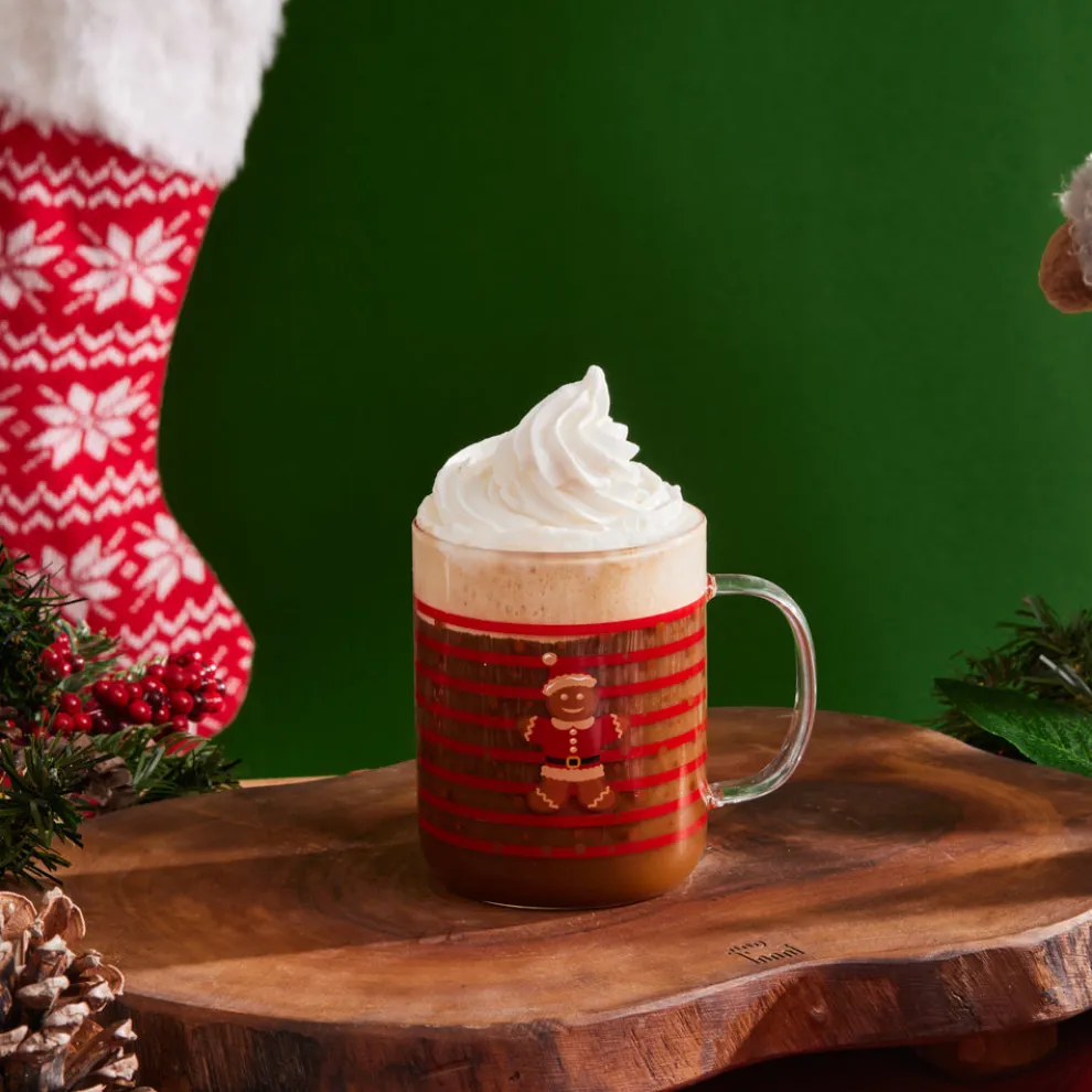 Karaca New Year Christmas Ginger Mug, 410ml, Multi