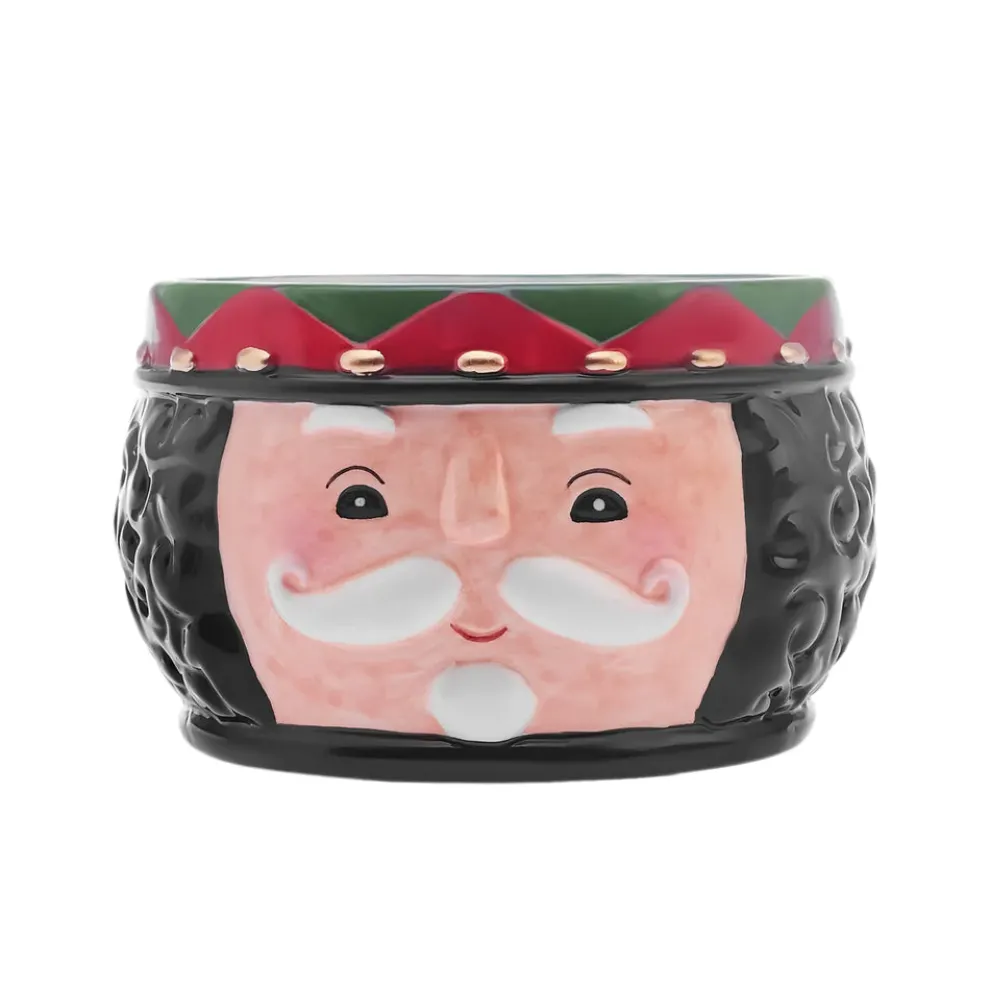 Karaca New Year Christmas Nutcracker Dipping Dish, 19cm, Black Multi