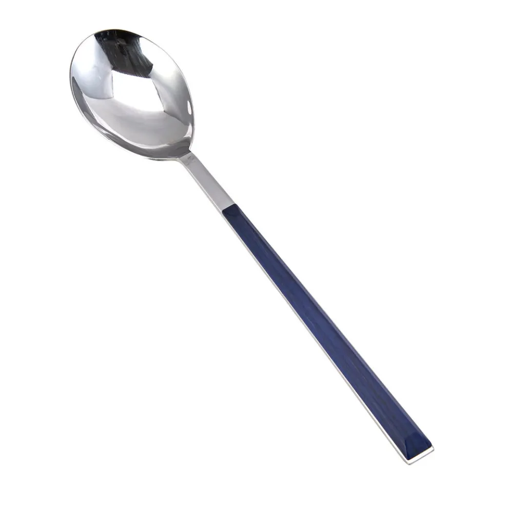 Karaca Salzburg Stainless Steel Table Spoon, 20.5cm, Indigo Silver