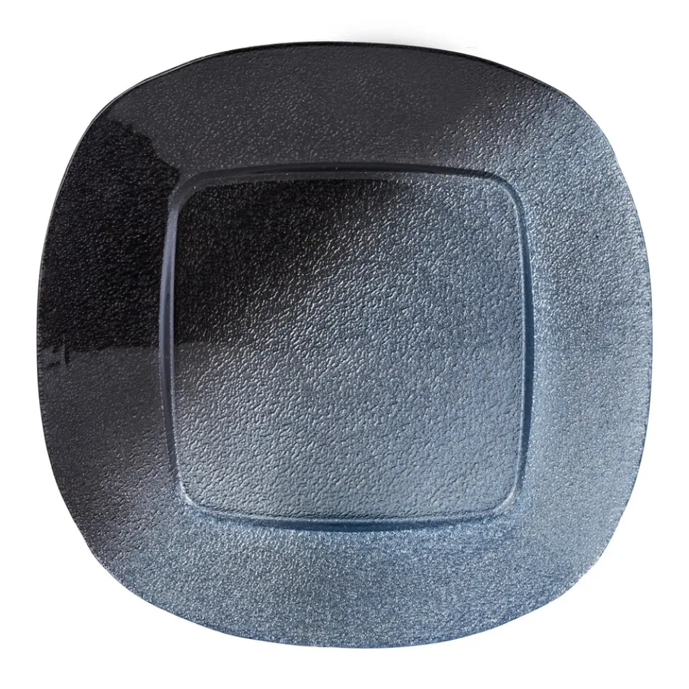 Karaca Sorento Glass Charger Plate, 34cm, Blue