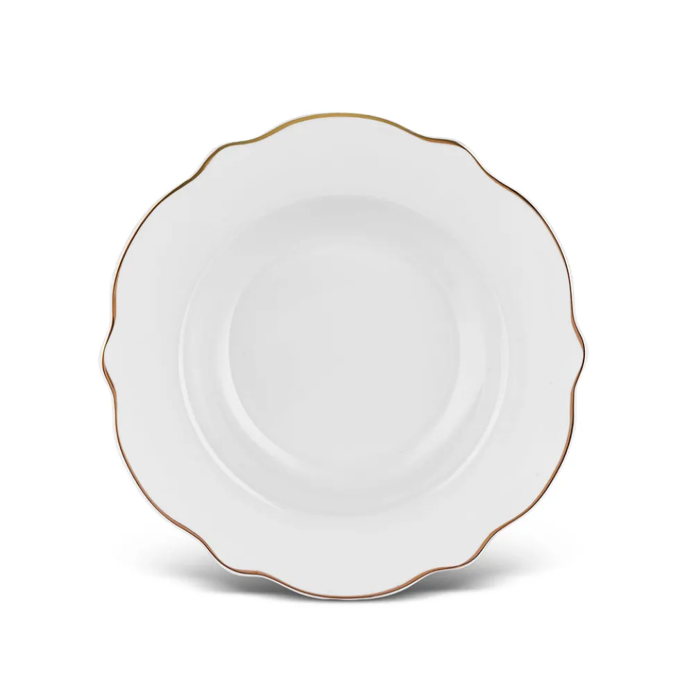 Karaca Vera 25-Piece Porcelain Tea & Coffee Cup Set, Gold