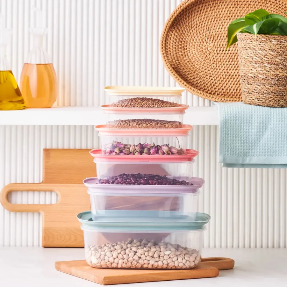 Karaca Vicks Light 6 Piece Storage Container Set, Multi