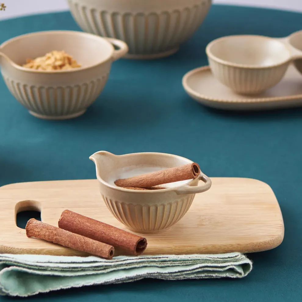 Karaca Vintage Stoneware Sauce Bowl, 8cm, Brown