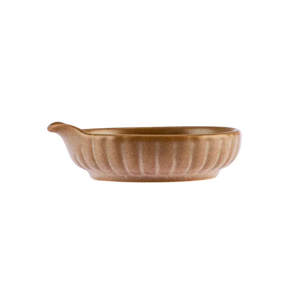 Karaca Vintage Stoneware Sauce Bowl, 8cm, Brown