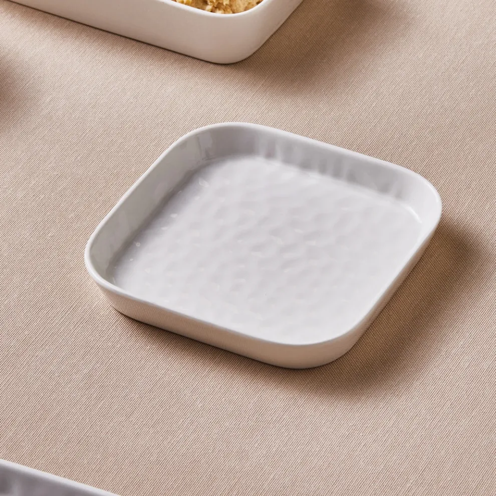 Karaca x by Refika Bembeyaz Bone China Dessert/Side Plate, 13cm, White