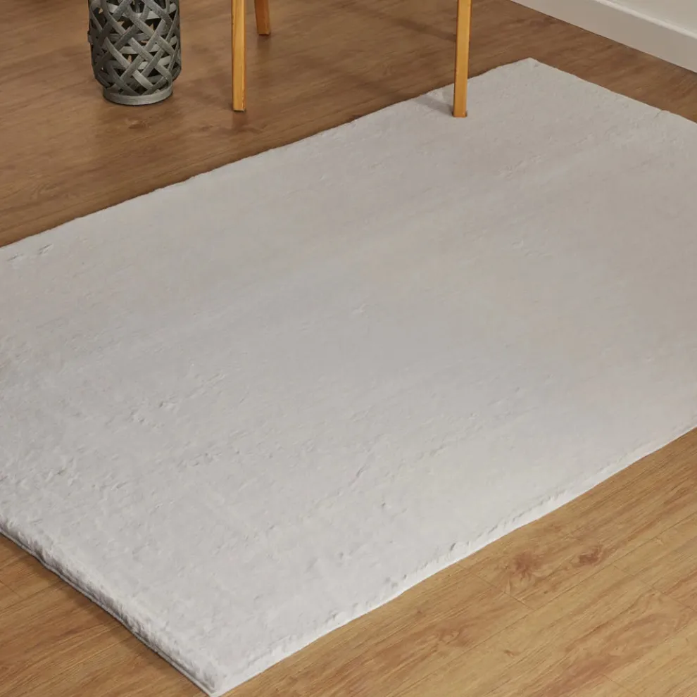 Kasmir Rugs 7/24 Premium Faux Fur Rug, 120cmx180cm, Grey