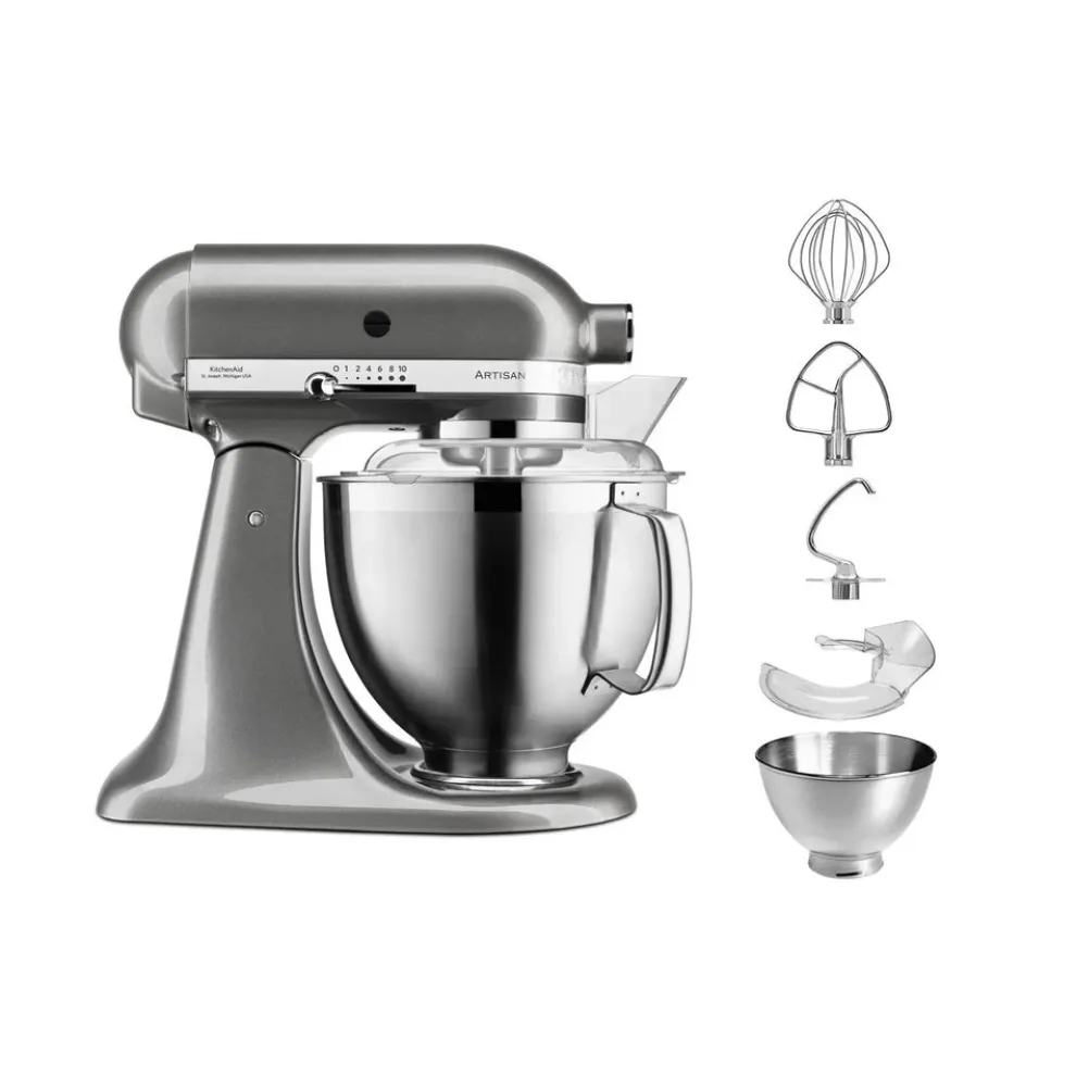 KitchenAid Artisan Premium Tilt-Head Stand Mixer, 4.8L, 300W, Medallion Silver