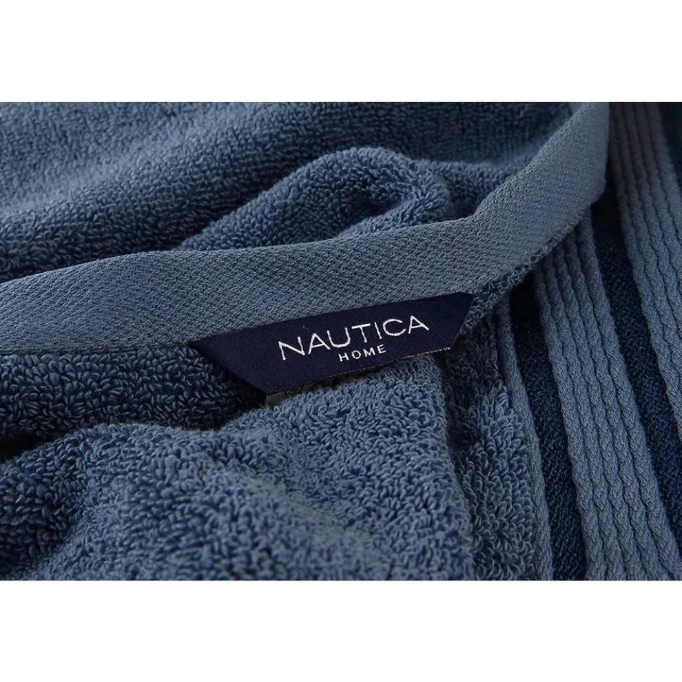 Nautica Home Ocean 100% Turkish Cotton Bath Towel, 70cmx140cm, Azure
