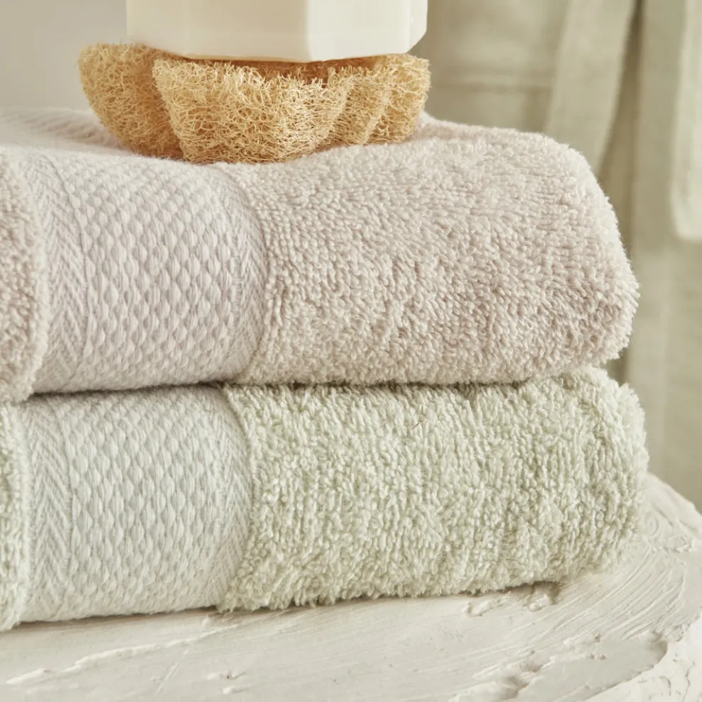 Sarah Anderson Alven 4-Piece Family Bathroom Set, Green-Beige